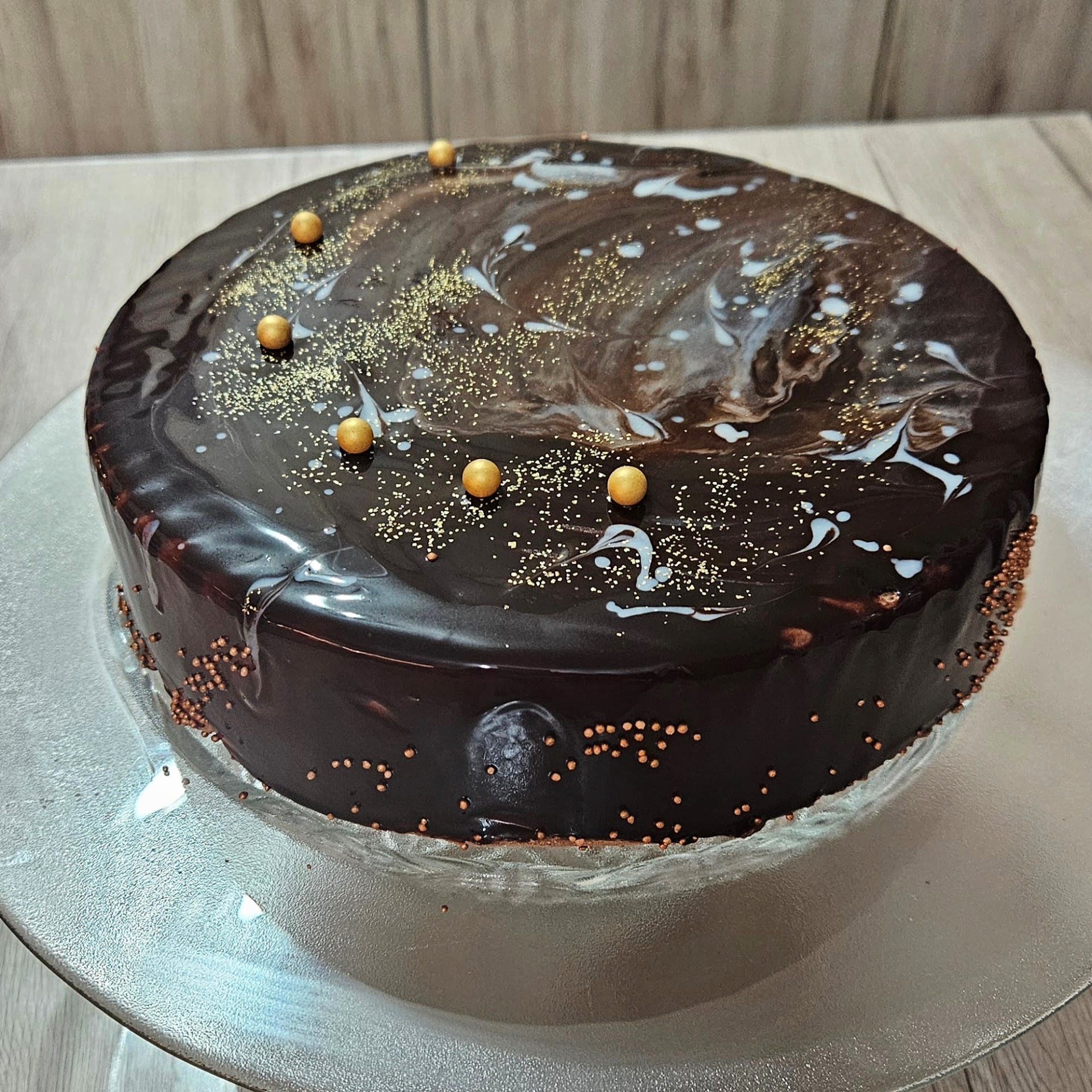 Čokoládový entremet s hruškami